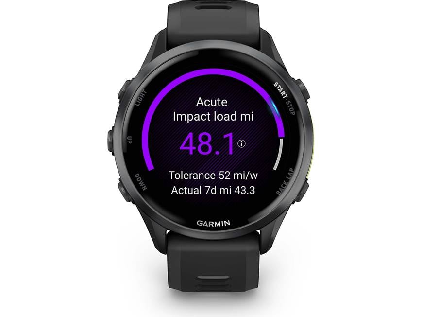 Garmin Forerunner 970 (Black with Black band) GPS running watch