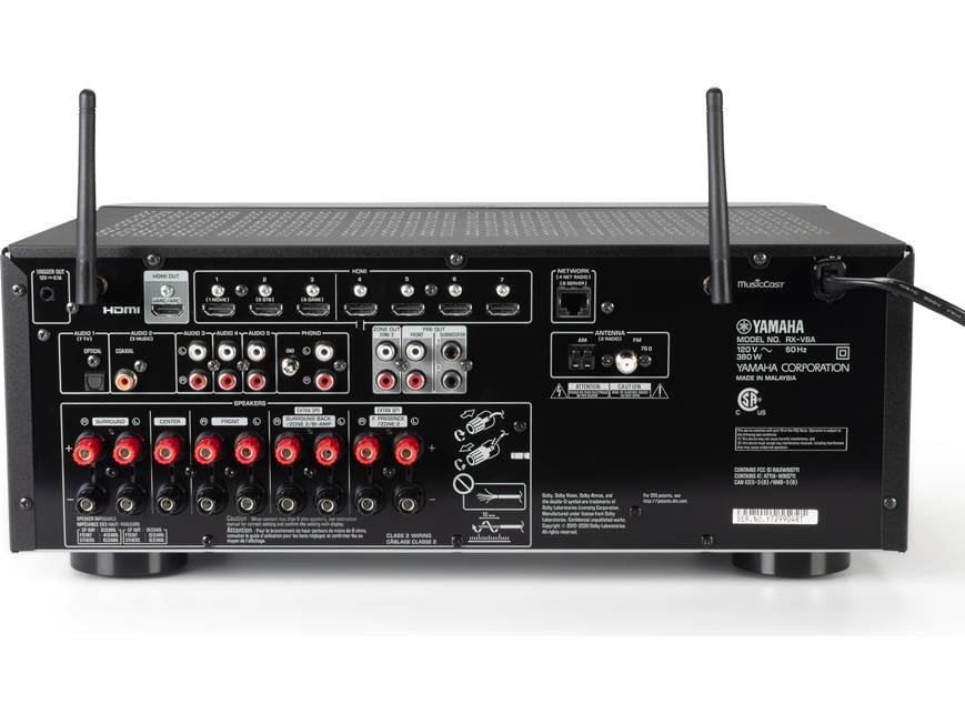 Yamaha RX-V6A 7.2-channel home theater receiver with Dolby Atmos