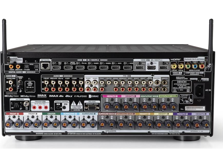 Denon AVR-A10H 13.4-channel home theater receiver with Dolby Atmos