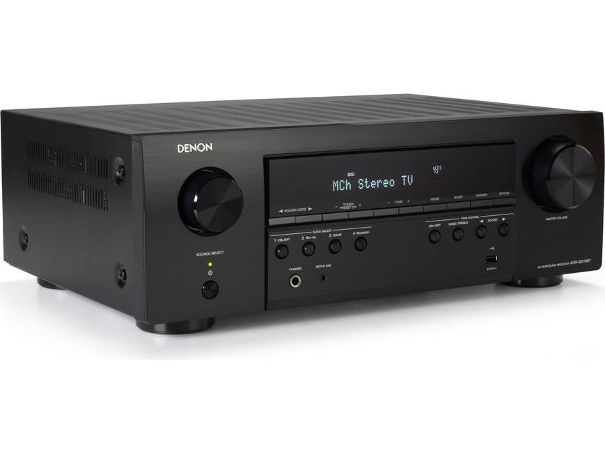 Denon AVR-S570BT 5.2-channel home theater receiver with Bluetooth