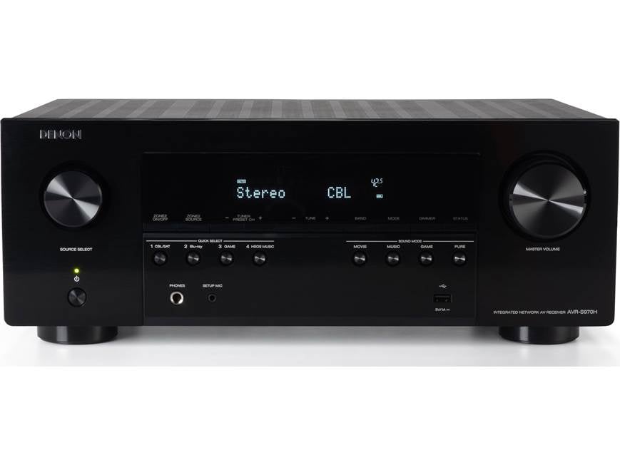 Denon AVR-S970H 7.2-channel home theater receiver with Dolby Atmos