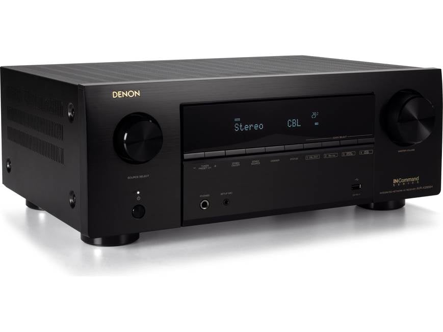 Denon AVR-X2800H 7.2-channel home theater receiver with Dolby