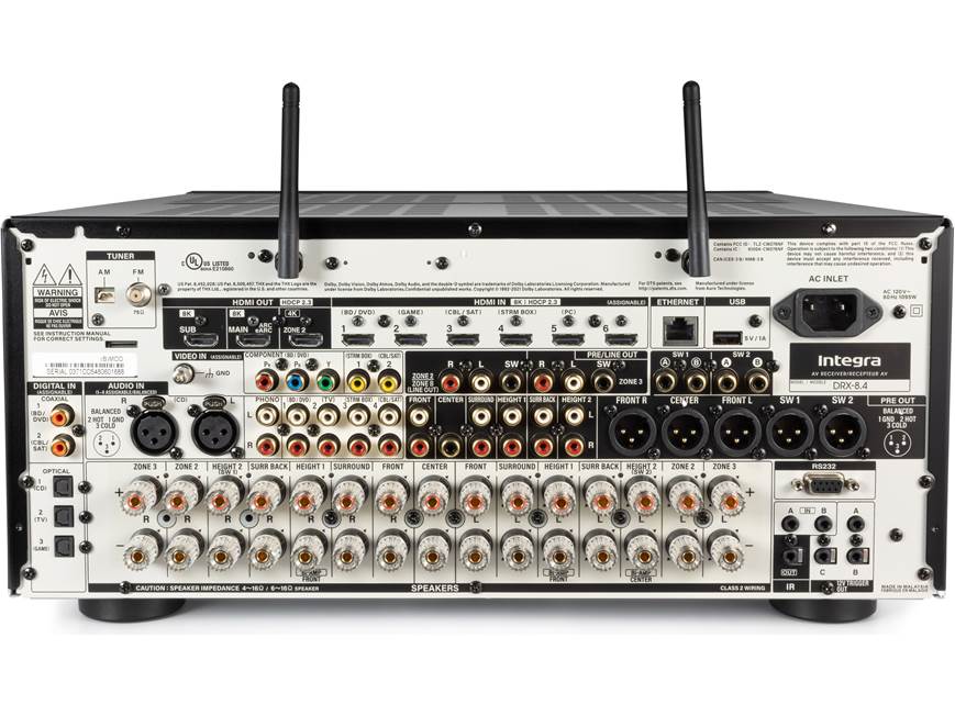 Integra DRX-8.4 11.4-channel home theater receiver with Dolby