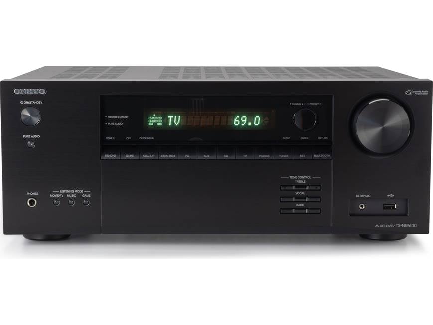 Onkyo TX-NR6100 7.2-channel home theater receiver with Dolby Atmos