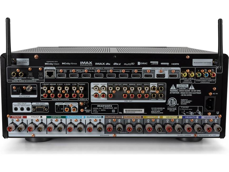 Marantz Cinema 40 (Black) 9.4-channel home theater receiver with