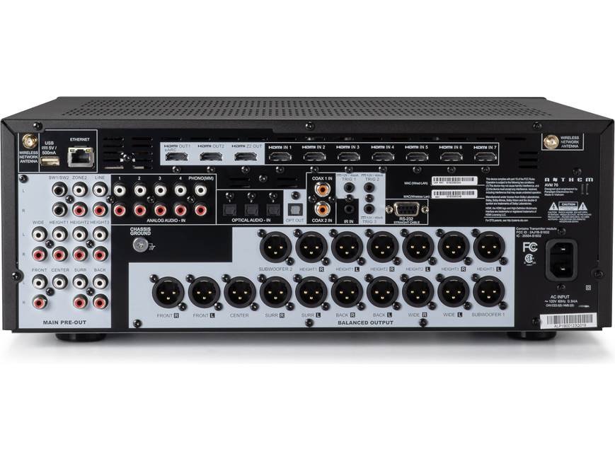 Anthem AVM 70 8K Home theater preamp/processor with 15.2-channel
