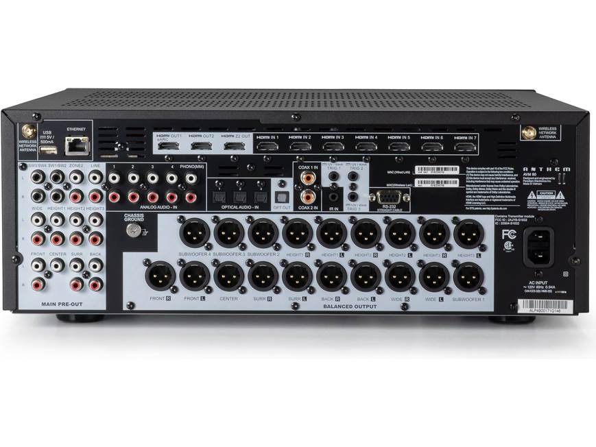 Anthem AVM 90 Home theater preamp/processor with 15.4-channel