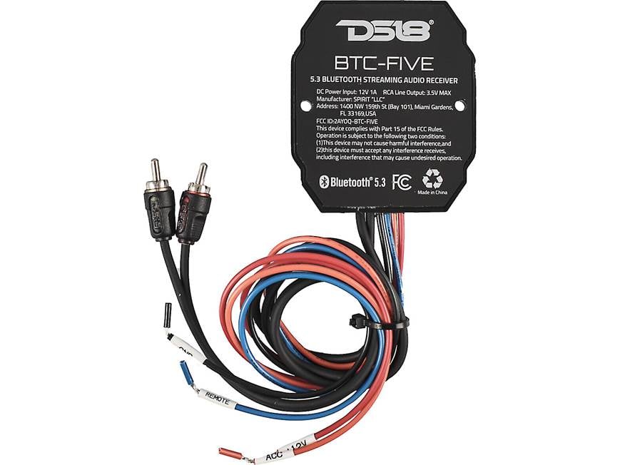 DS18 BTC-FIVE Universal Bluetooth® 5.3 audio receiver at Crutchfield