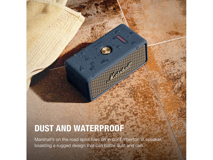 Marshall Emberton III (Midnight Blue) Waterproof portable