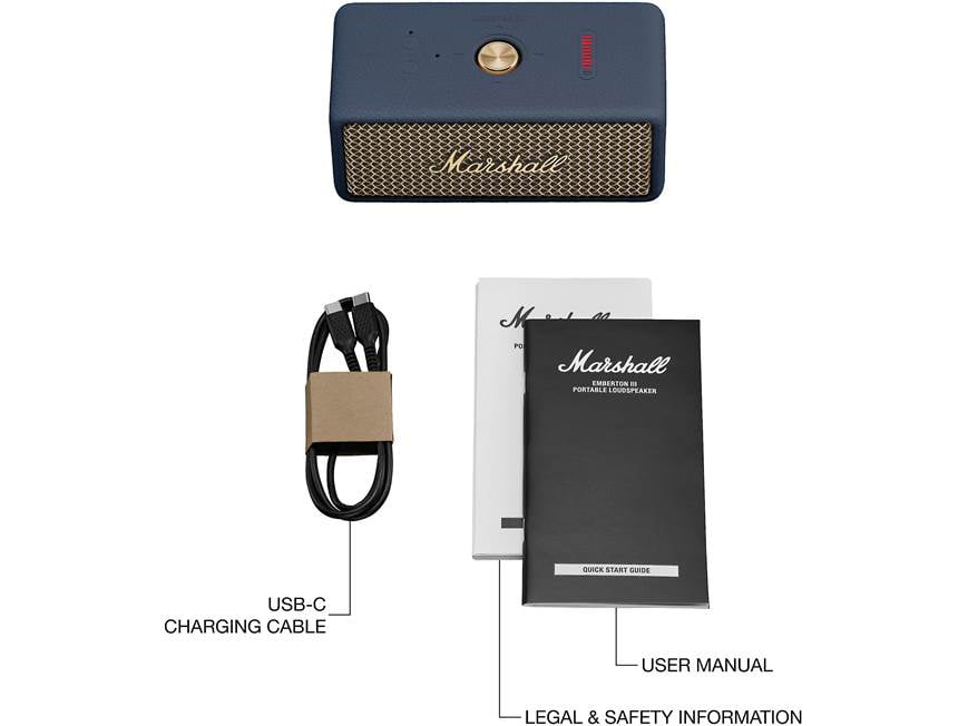 Marshall Emberton III (Midnight Blue) Waterproof portable