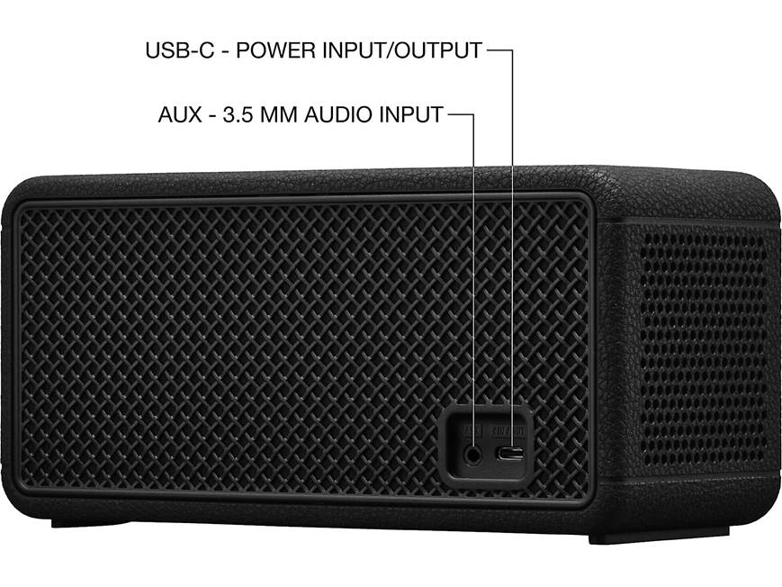 新品同様 正規品 Marshall Middleton II ブラック Marshall Middleton II (Black and Brass) Portable Bluetooth