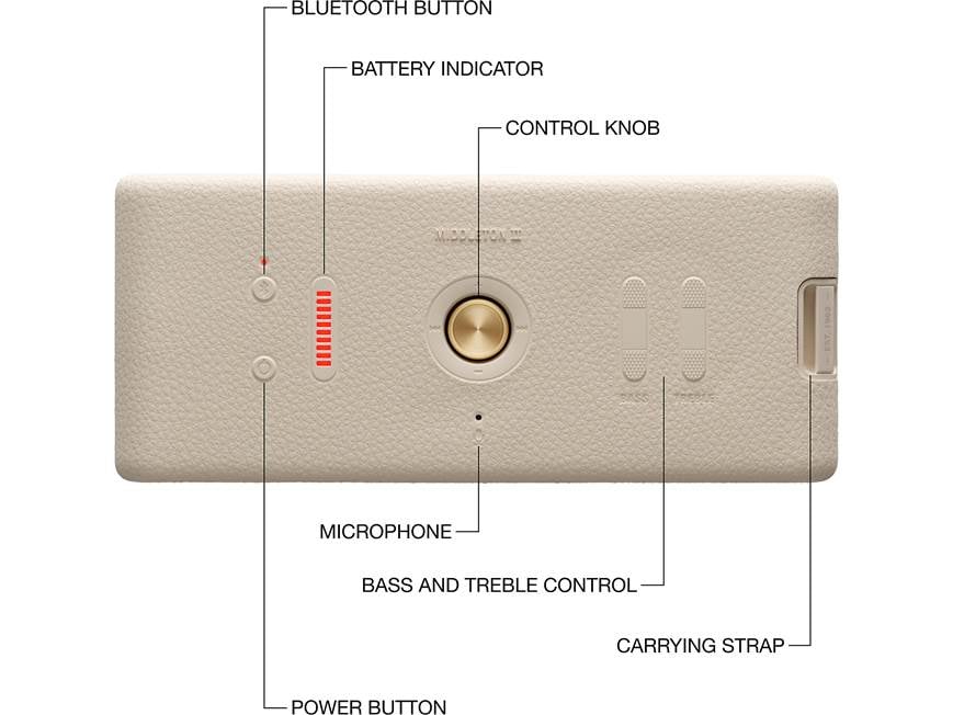 Marshall Middleton II (Cream) Portable Bluetooth® speaker (Cream