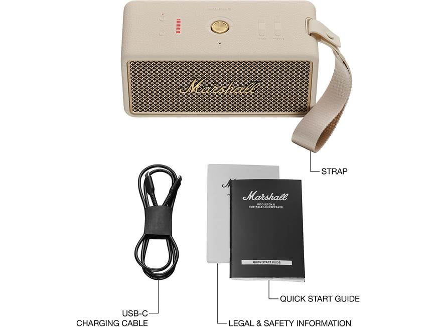 Marshall Middleton II (Cream) Portable Bluetooth® speaker (Cream