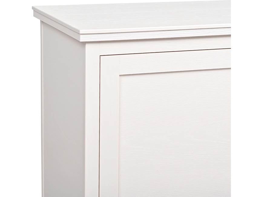 Close-up of cabinet edge and panel