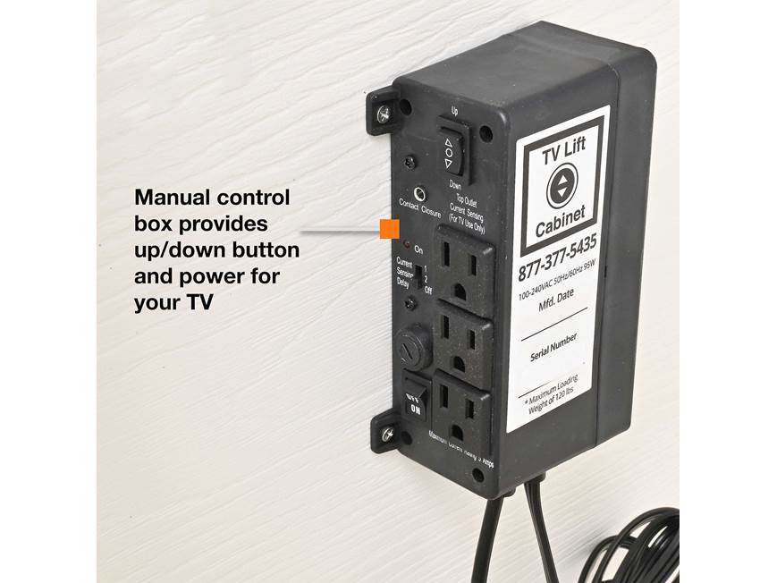 Manual control box with outlets