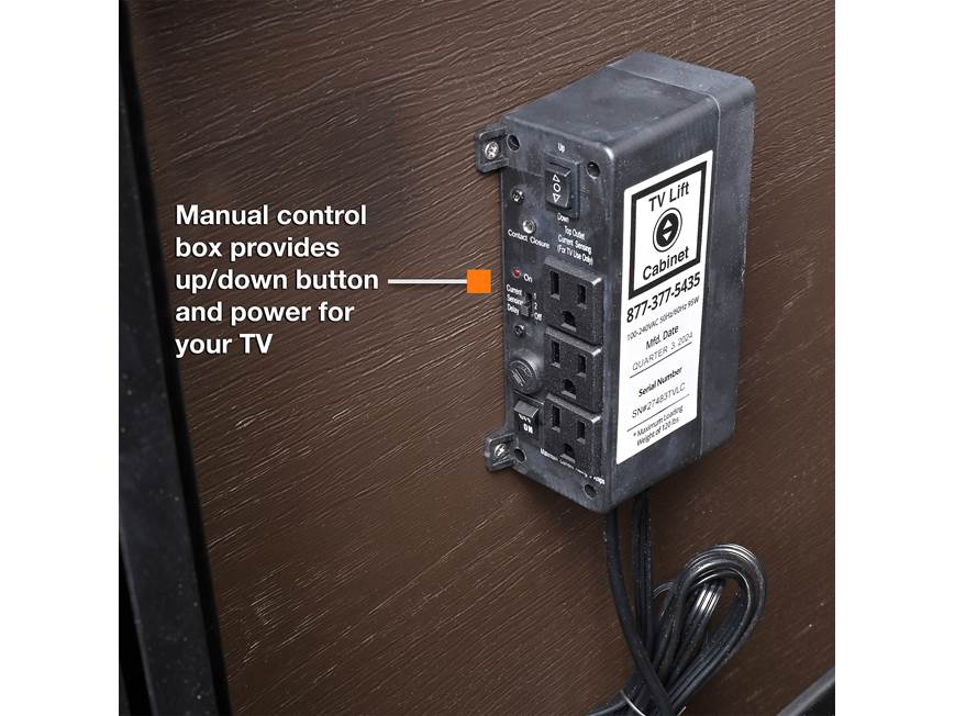 Control box with up/down button and power