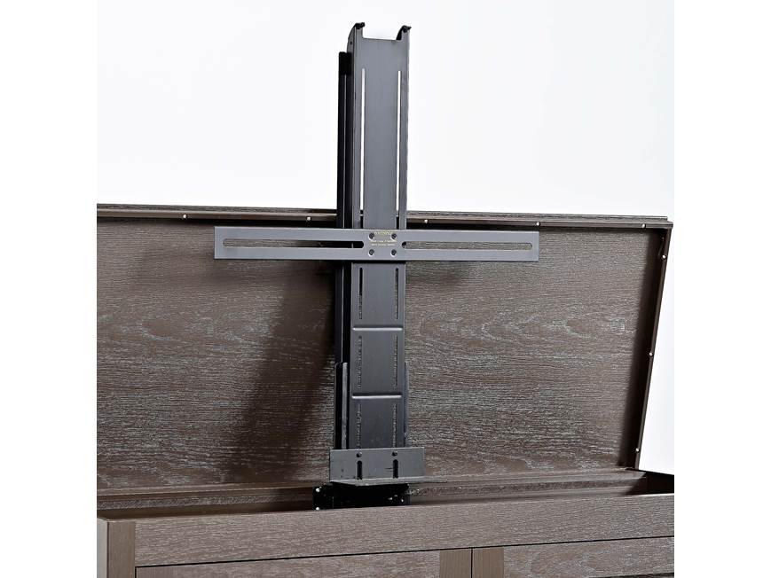 TV lift cabinet with mounting arm device