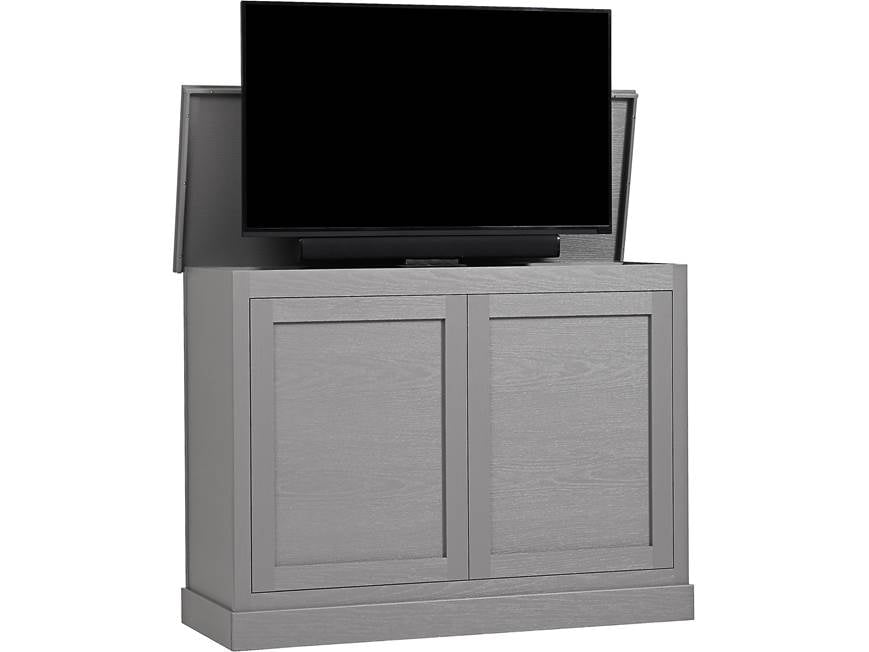 Medium Outdoor Luxe TV Lift Cabinet with TV on top