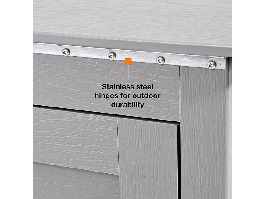 Stainless steel hinges for outdoor durability