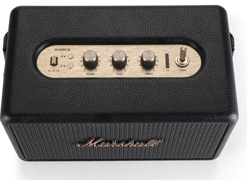 Marshall Kilburn III (Black and brass) Portable Bluetooth® speaker