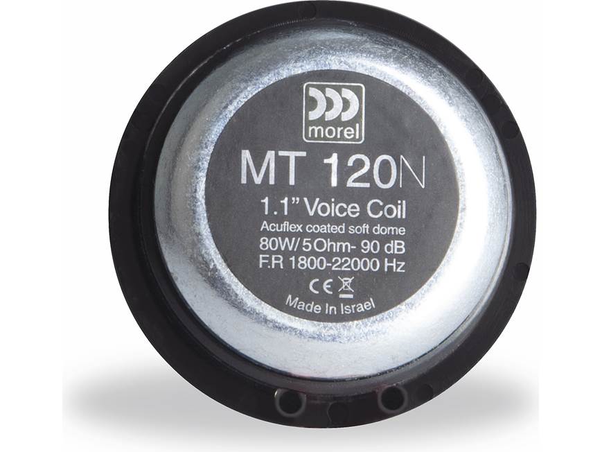 morel MT120N 1.1インチ ソフトドームツィーター Morel MT120N Virtus Nano Carbon Series 1.1