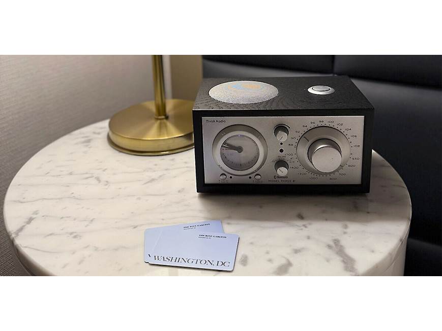 Tivoli Audio Model Three BT (Black/Silver) AM/FM clock radio with