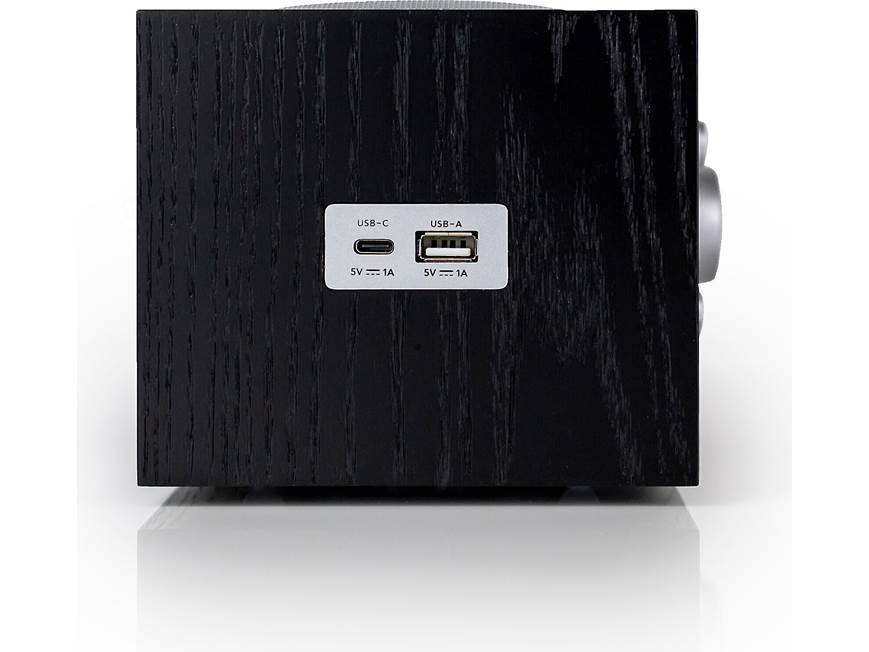 Tivoli Audio Model Three BT (Black/Silver) AM/FM clock radio with