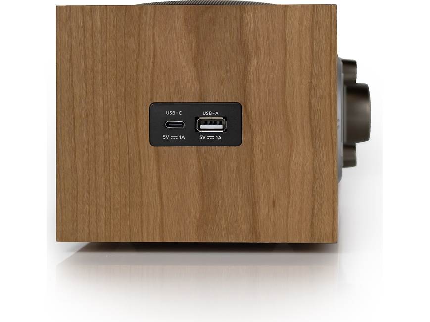 Tivoli Audio Model Three BT (Cherry/Taupe) AM/FM clock radio with