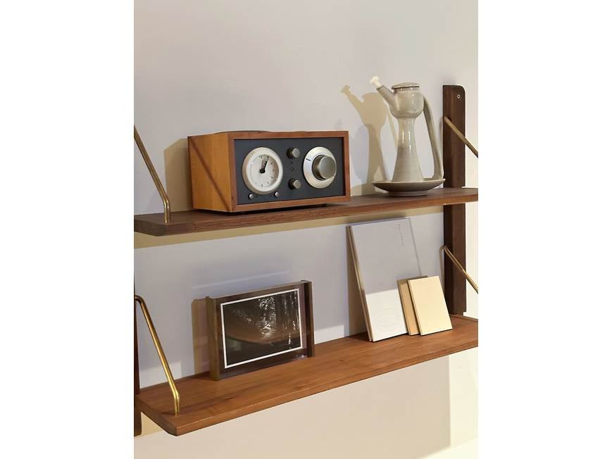 Tivoli Audio Model Three BT (Cherry/Taupe) AM/FM clock radio with