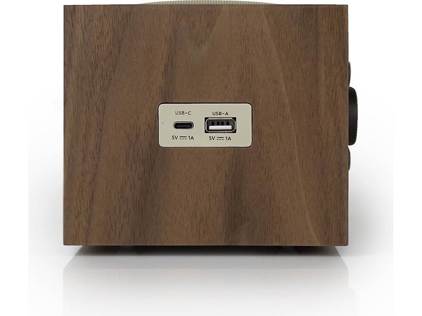 Tivoli Audio Model Three BT (Walnut/Beige) AM/FM clock radio with