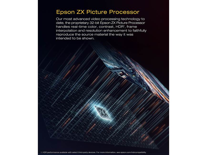 Epson Pro Cinema LS9000 4K laser home theater projector at Crutchfield