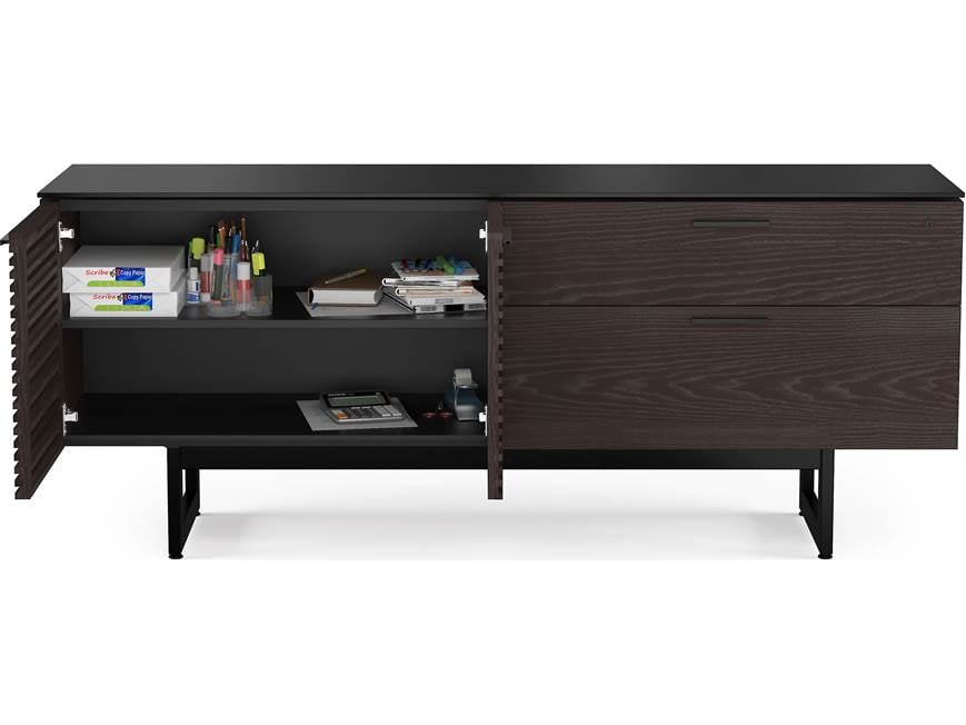 BDI Corridor Office® 6529 (Charcoal stained ash) Office credenza
