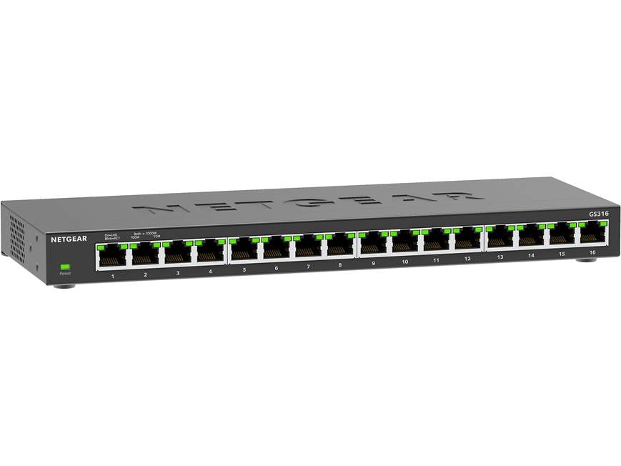 NETGEAR Essentials GS316 16-port Gigabit Ethernet switch at