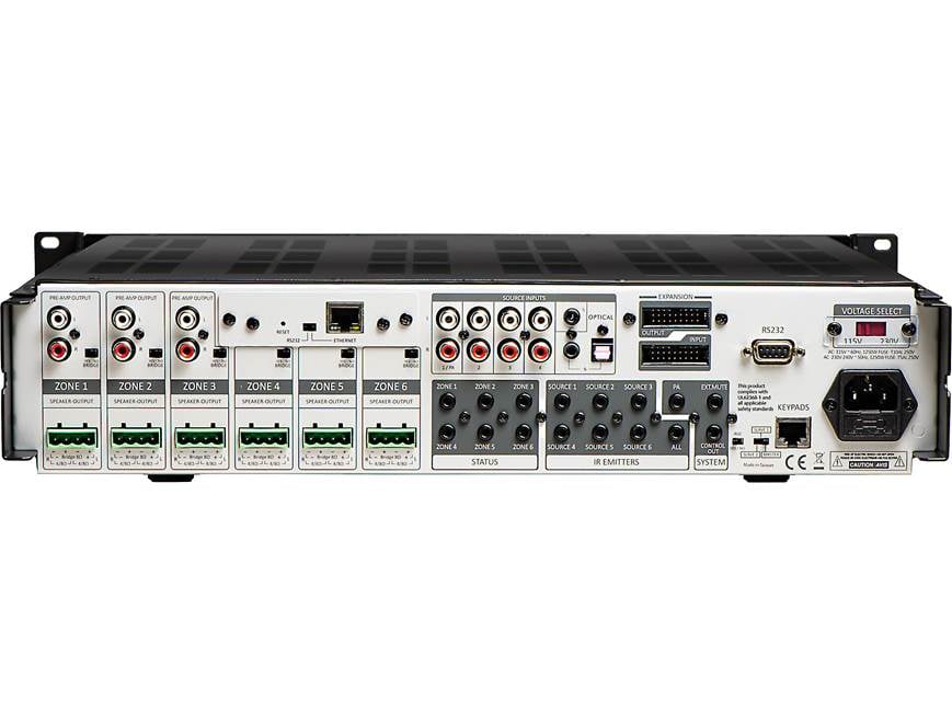 OSD NERO MAX12 6-zone, 12-channel multi-room power amplifier with