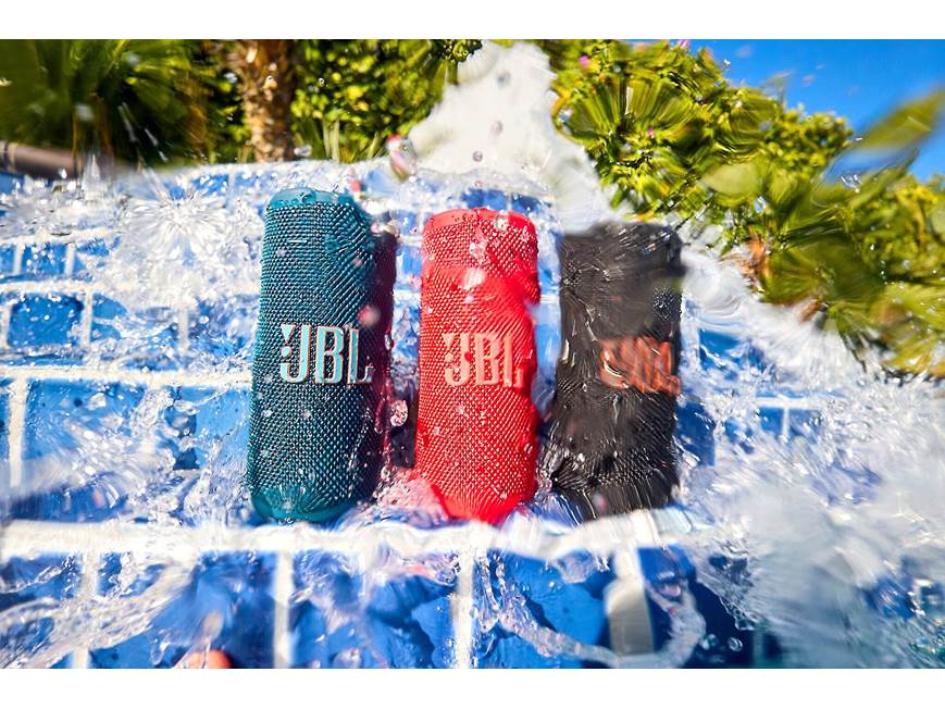 JBL Grip (Red) Waterproof portable Bluetooth® speaker with ambient