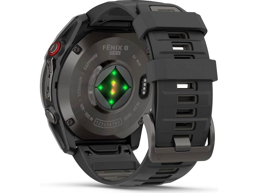Garmin fenix 8 Pro (Sapphire, carbon gray DLC titanium with black