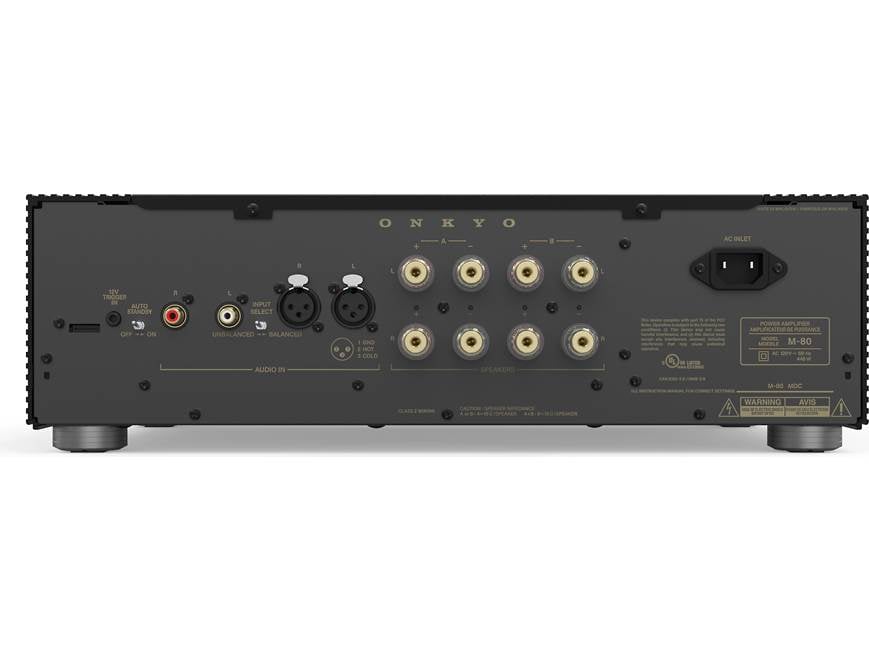 Onkyo Icon M-80 (Black) Stereo power amplifier (Black) at Crutchfield