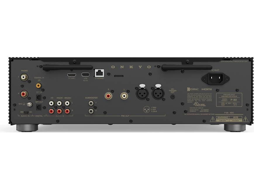 Onkyo Icon P-80 (Black) Stereo preamplifier with HDMI, Wi-Fi