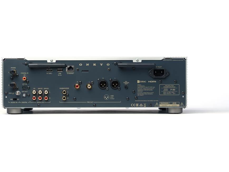 Onkyo Icon P-80 (Silver) Stereo preamplifier with HDMI, Wi-Fi