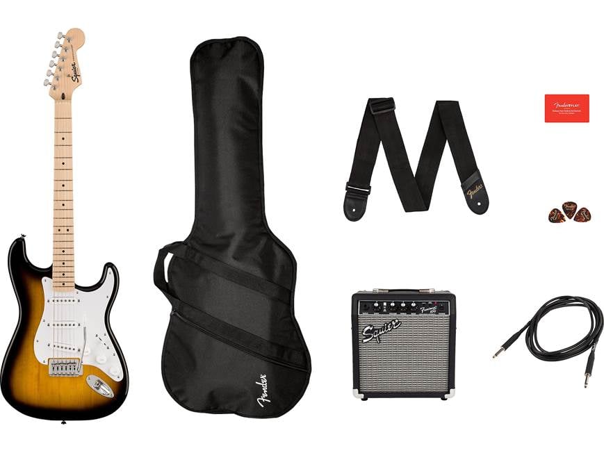 Squier Sonic® Stratocaster® Pack (2-Color Sunburst guitar finish