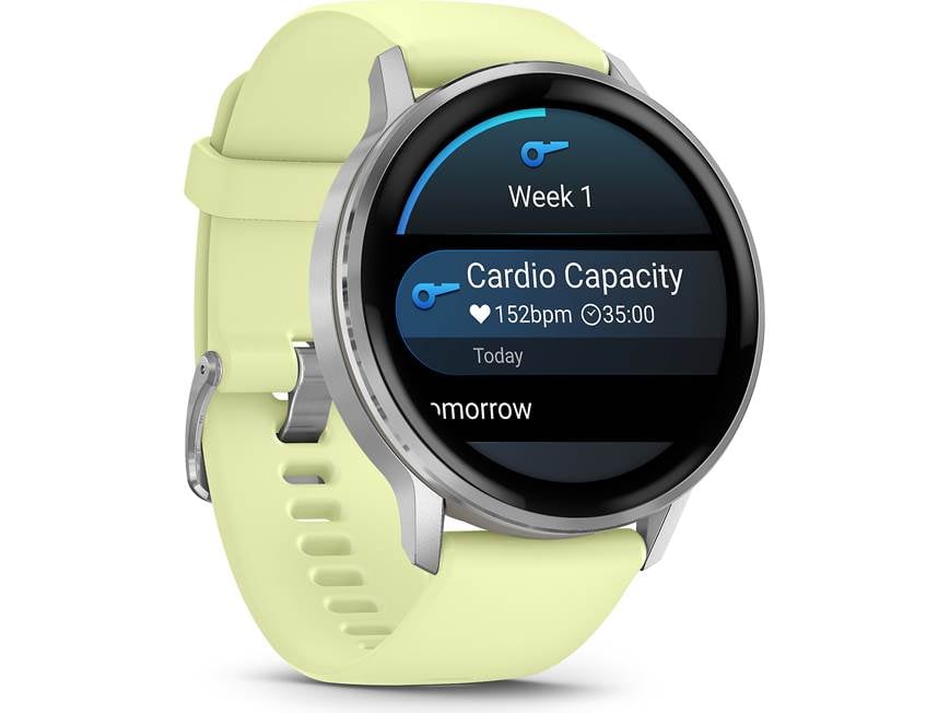 Garmin Venu 4 (Silver with citron band) GPS smartwatch — 45 mm