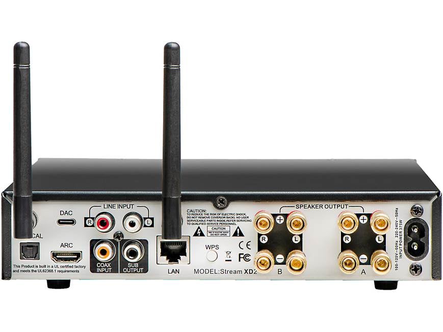 【美品】EXR-710 Stream Booster （BLACK）　CRONO OSD Nero Stream XD2 Stereo amplifier with Bluetooth®, Wi-Fi, built