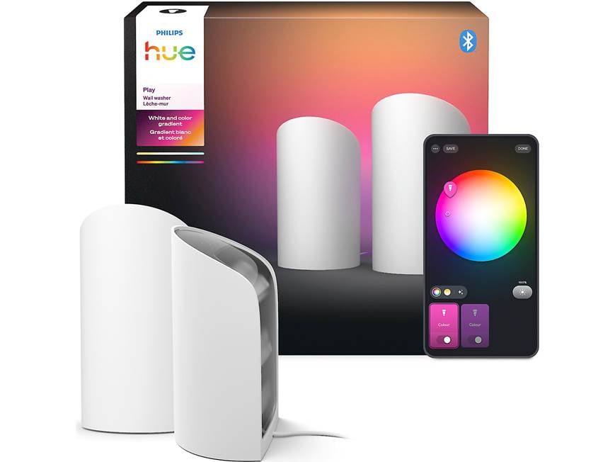 Philips Hue Play Wall Washer (2-pack) (White) Compact ambient