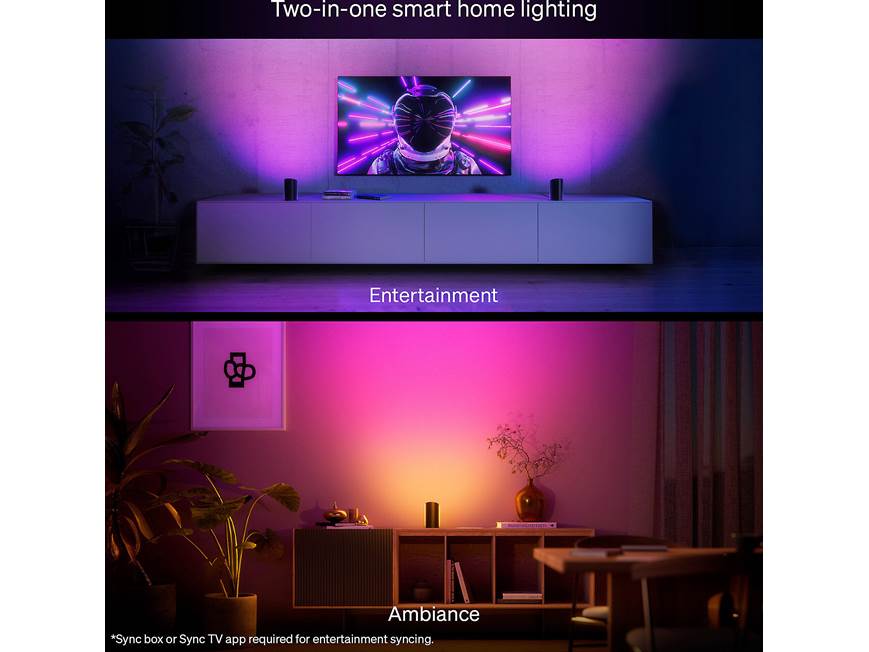 Philips Hue Play Wall Washer (2-pack) (White) Compact ambient