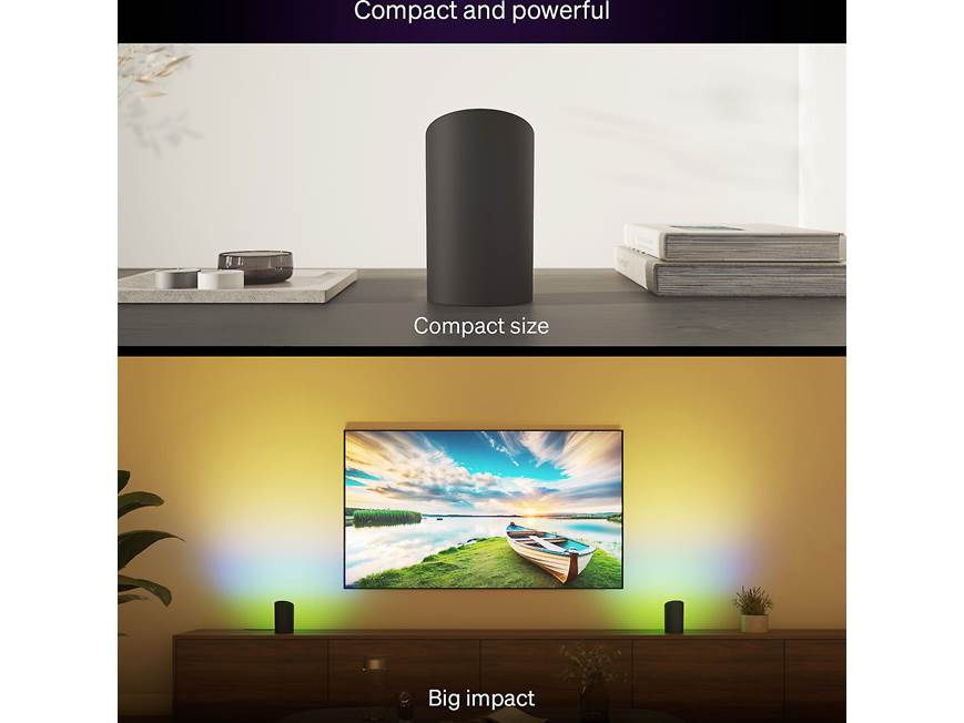 Philips Hue Play Wall Washer (2-pack) (Black) Compact ambient