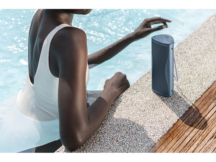 KEF Muo (Blue Aura) Portable Bluetooth® speaker (Blue Aura) at