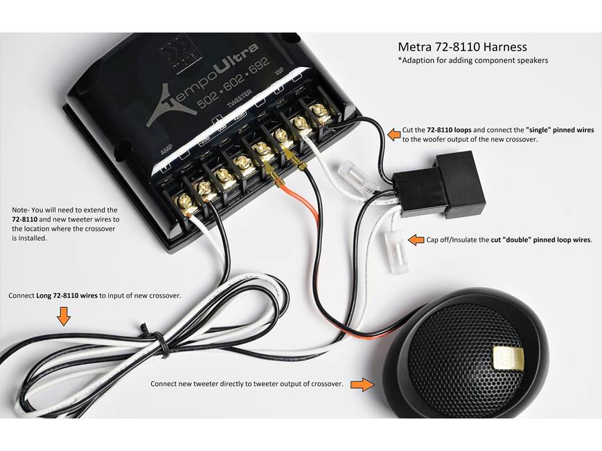 Metra 72-8110 Speaker Wiring Harness For select Toyota, Scion, and