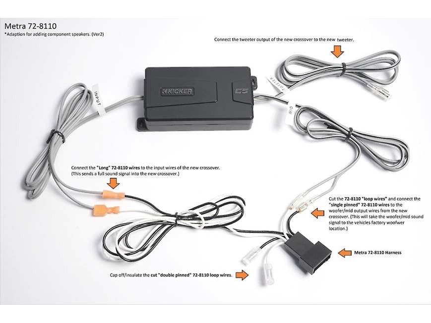 Metra 72-8110 Speaker Wiring Harness For select Toyota, Scion, and