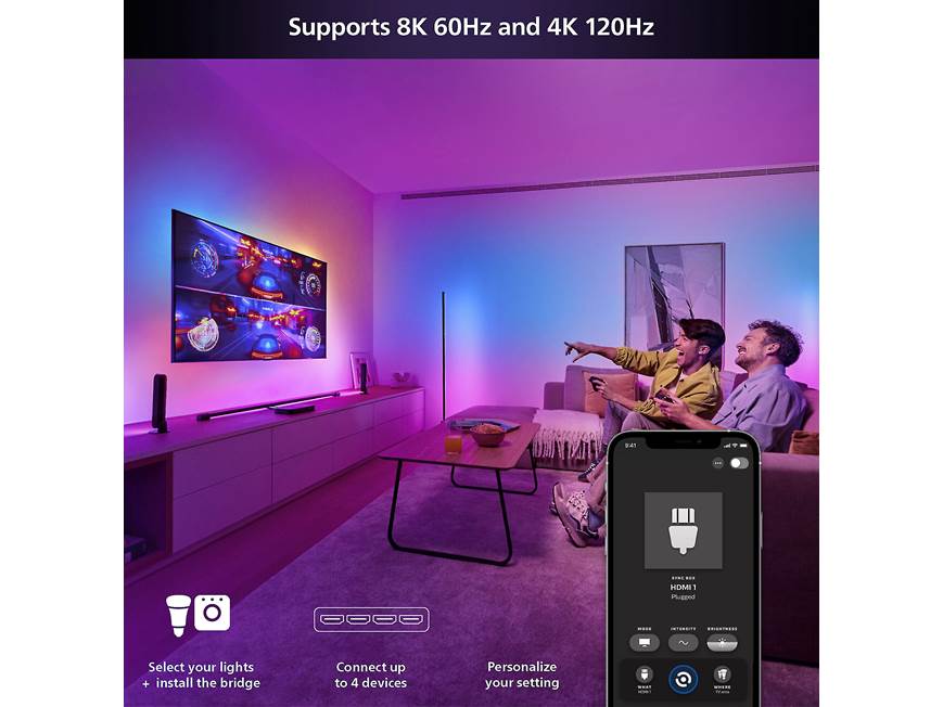 Philips Hue Play HDMI Sync Box 8K Automatic Hue light controller