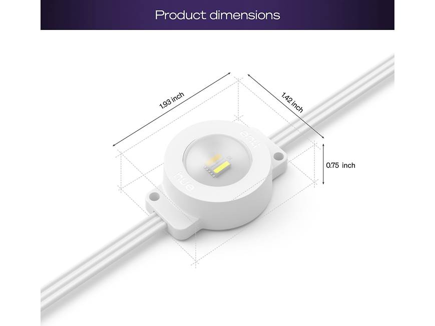 Philips Hue Festavia Permanent Outdoor String Lights (90 feet